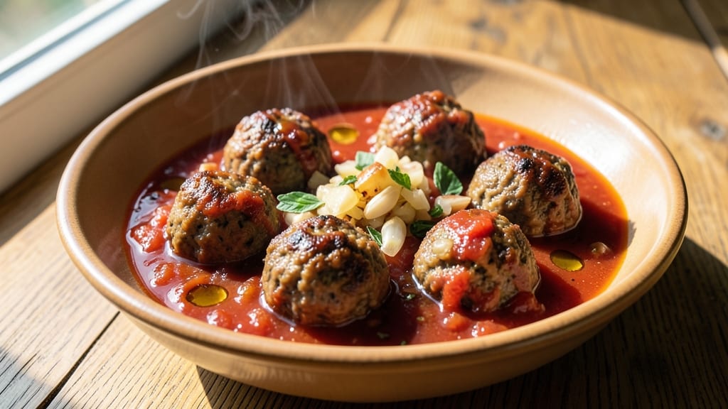 Authentic Meatball Sauce Recipe: Tomato-Rich Depth With Hidden Vinegar Zing