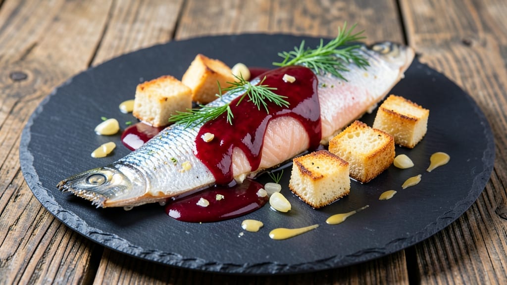 Herring in Wine Sauce Recipe: Briny Fish and Bold Red Wine Harmony
