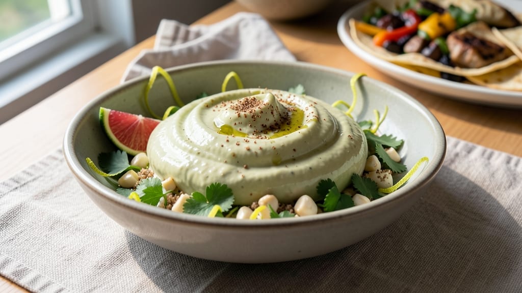 Avocado Sauce for Fajita Recipe: Velvety Green Cream With Lime-Zest Crunch
