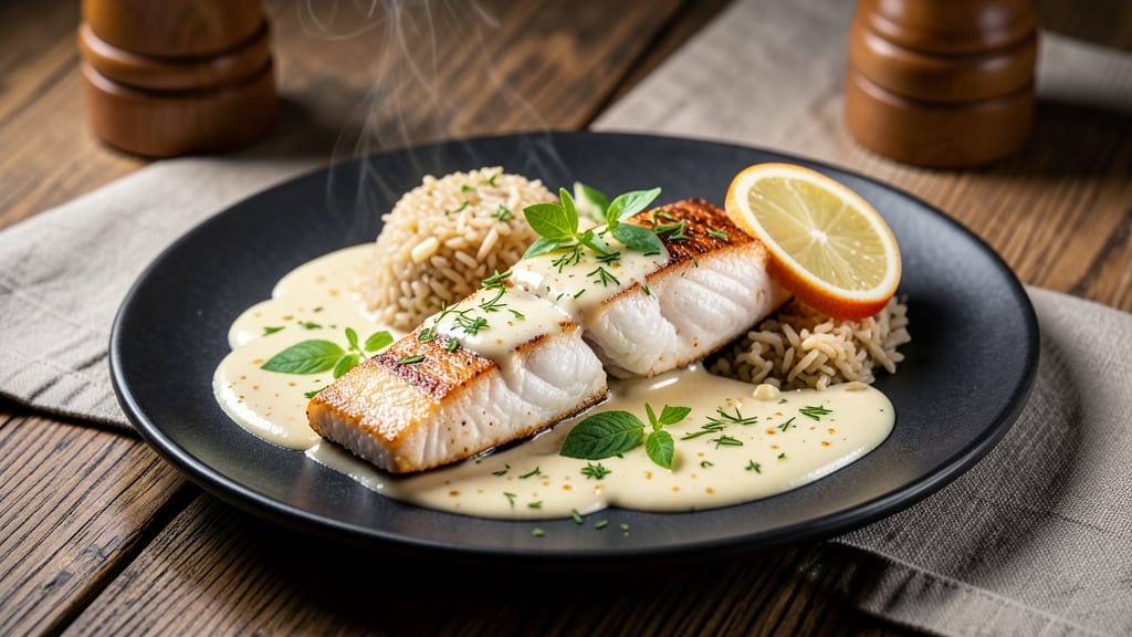 Baked Fish in Cream Sauce Recipe: Silky, Golden Crust With Herbed Velvety Sauce