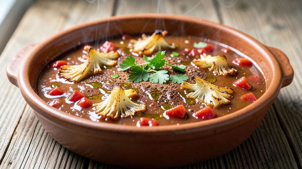 Authentic Bravas Sauce Recipe: Celery Crown Crunch Over Smoky Tomato Base
