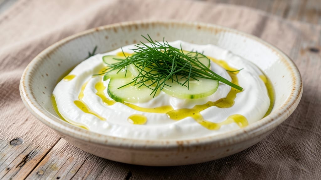 Authentic Tzatziki Sauce Recipe for Gyros: Yogurt-Cucumber Freshness With Herby Zing