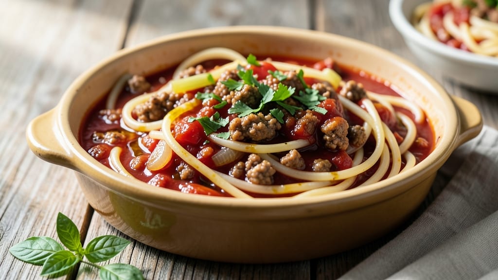 Alice Jo's Spaghetti Sauce Recipe: Slow-Simmered Umami With Celery Crown Freshness