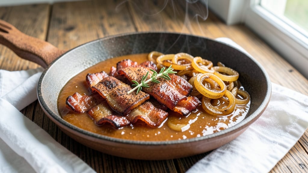 Bacon Onion Sauce Recipe: Smoky Caramelized Depth With Crispy Bits