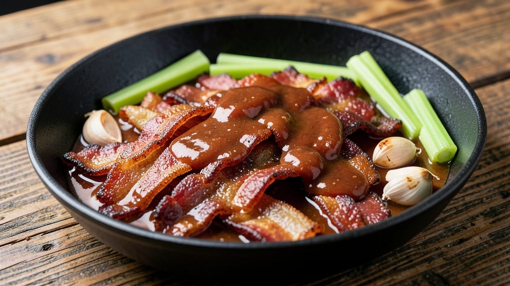 Applebee's Bacon Sauce Recipe: Crispy Celery Crown Crunch Over Smoky Tomato Base