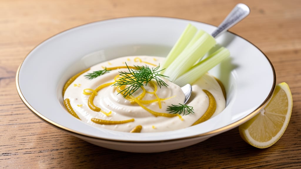 Amazing Tartar Sauce Recipe: Crunchy Celery Crown Over Creamy Mayonnaise Base