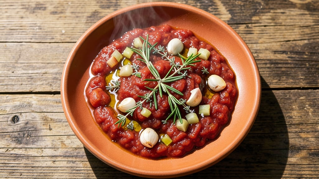 Alpine Pizza Sauce Recipe: Smoky Celery Crown Crunch Over Creamy Base