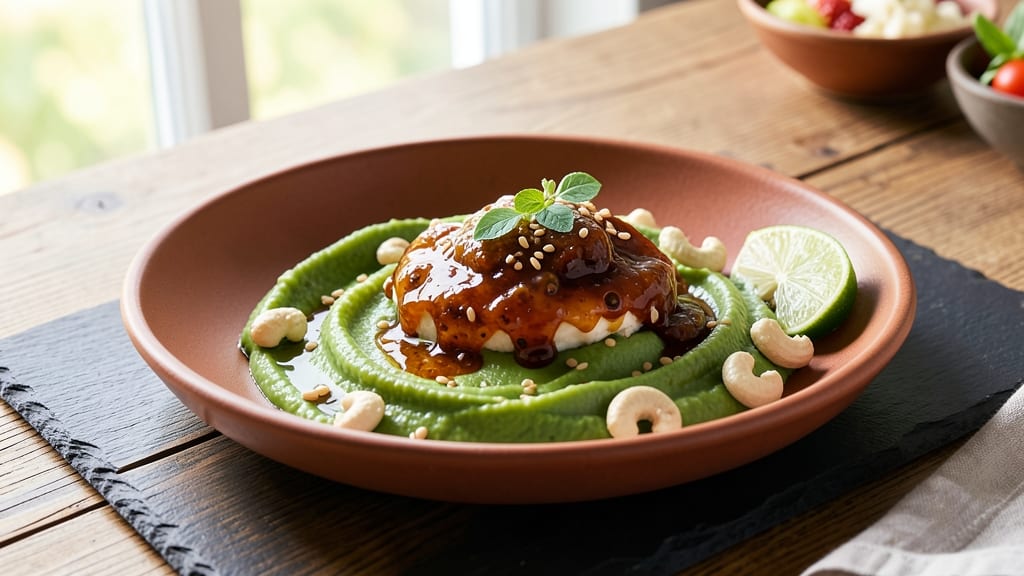 Avocado and Soy Sauce Recipe: Creamy Umami Dip With Crunchy Topping Twist