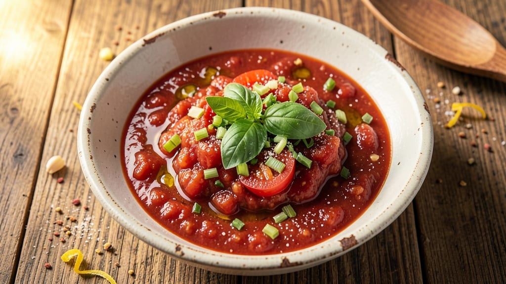 Authentic Homemade Pizza Sauce Recipe: No-Clump Smoothness With Celery Crown Crunch